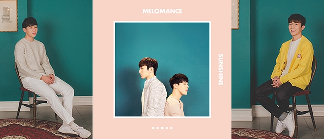 MeloMance《Sunshine》封面照、宣傳照(來源：Genie,NAVER Music)